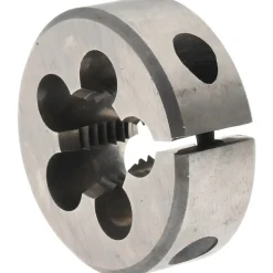 Round Die: 3/8-24, 1" OD, High-Speed Steel