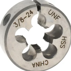 Round Die: 3/8-24, 1