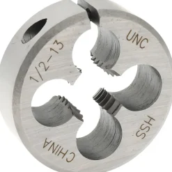 Round Die: 1/2-13, 1-1/2" OD, High-Speed Steel