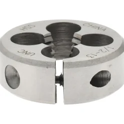 Round Die: 1/2-13, 1-1/2" OD, High-Speed Steel