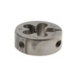 Round Die: 3/8-24, 1" OD, High-Speed Steel
