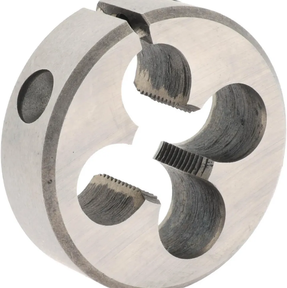 Round Die: 1/2-28, 1-1/2" OD, High-Speed Steel