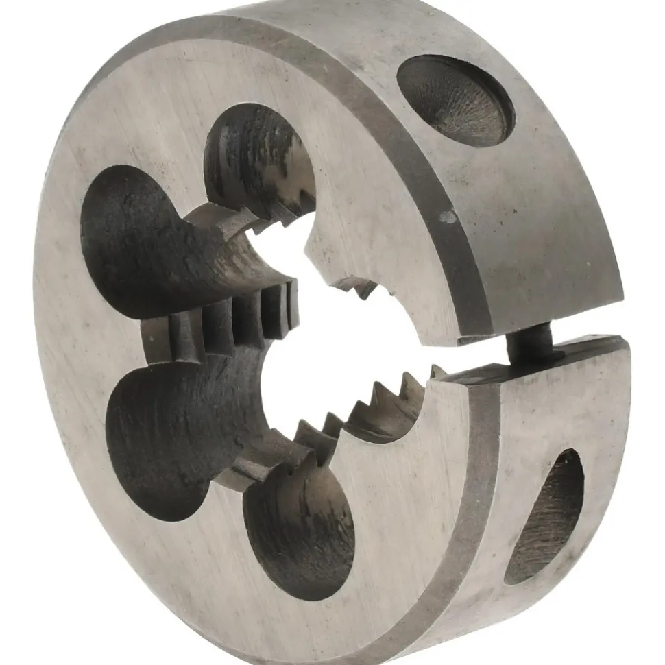 Round Die: 5/8-11, 1-1/2" OD, High-Speed Steel