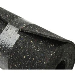 Rubber Roll: Recycled Rubber, 1/4" Thick, 48" Wide, 10.000' Long, Black