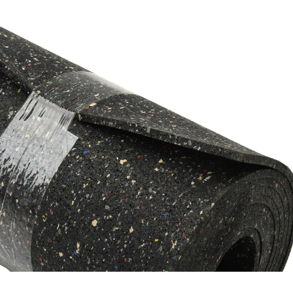 Rubber Roll: Recycled Rubber, 1/4" Thick, 48" Wide, 10.000' Long, Black