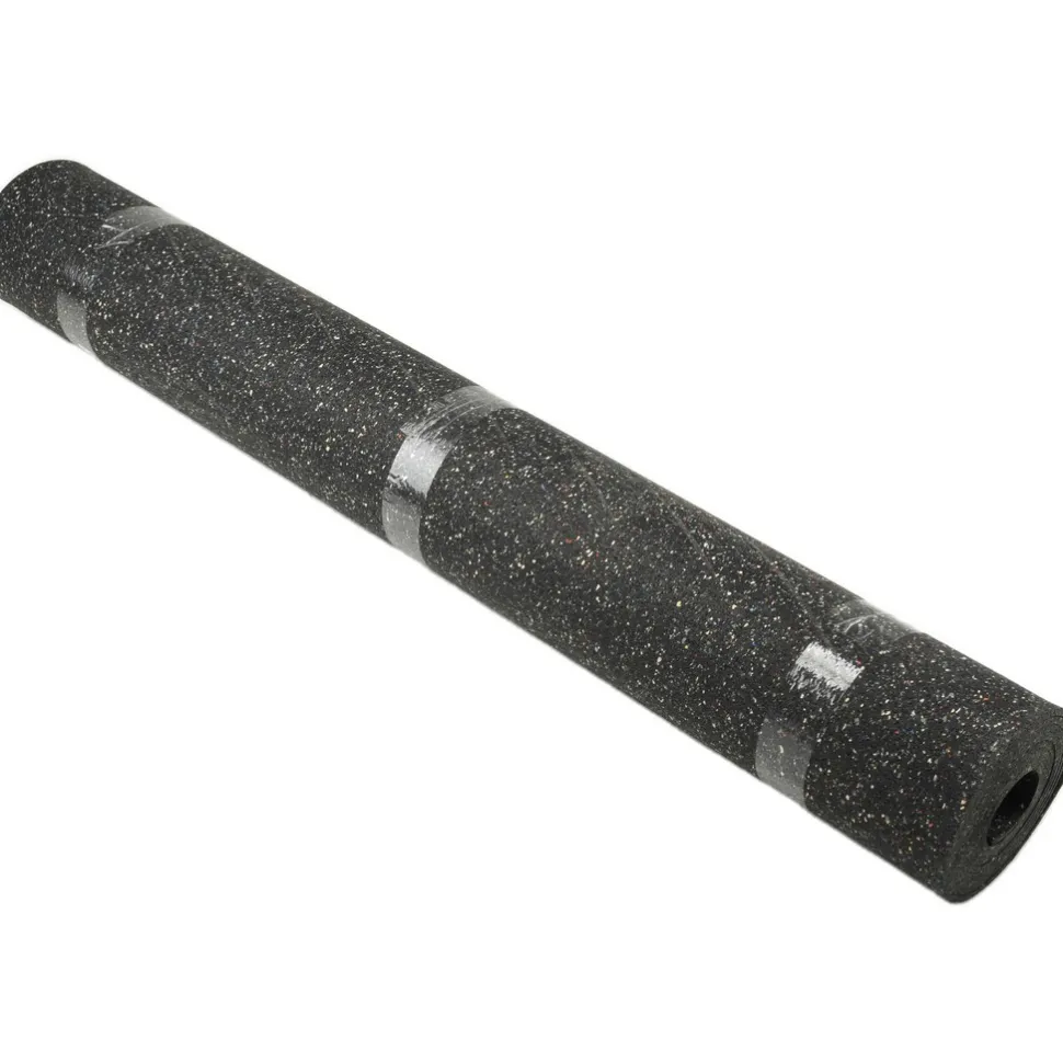 Rubber Roll: Recycled Rubber, 1/4" Thick, 48" Wide, 10.000' Long, Black