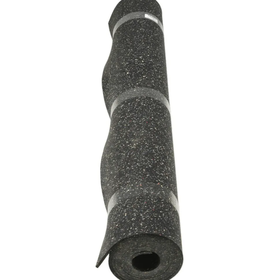 Rubber Roll: Recycled Rubber, 1/4" Thick, 48" Wide, 10.000' Long, Black