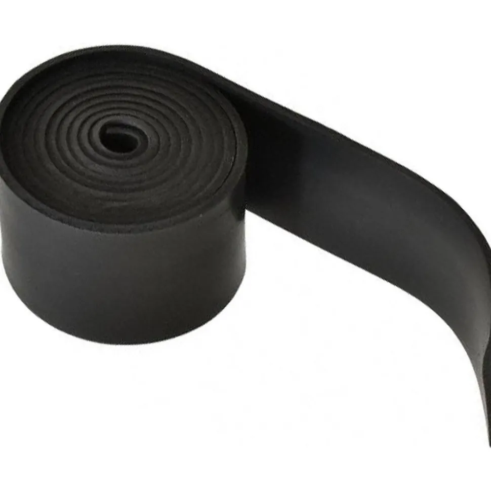 Rubber Strip: Buna-N, 1/8" Thick, 2" Wide, 5.000' Long, Black