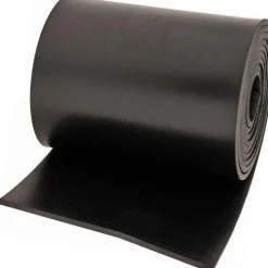 Rubber Strip: Neoprene, 1/8" Thick, 4" Wide, 5.000' Long, Black