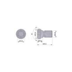 Screw for Indexables: M2 Thread