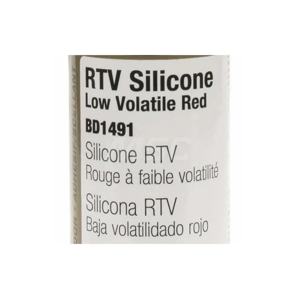 Sealant: 8 oz Aerosol, Red, RTV Silicone