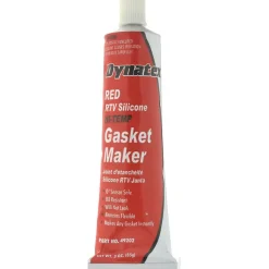 Sealant: 3 oz Tube, Red, RTV Silicone