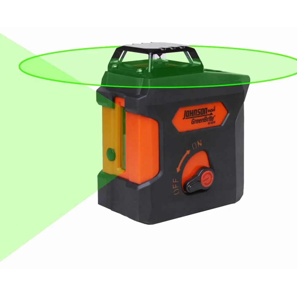 Self Leveling Line Laser Level: 1 Beam, Green Beam