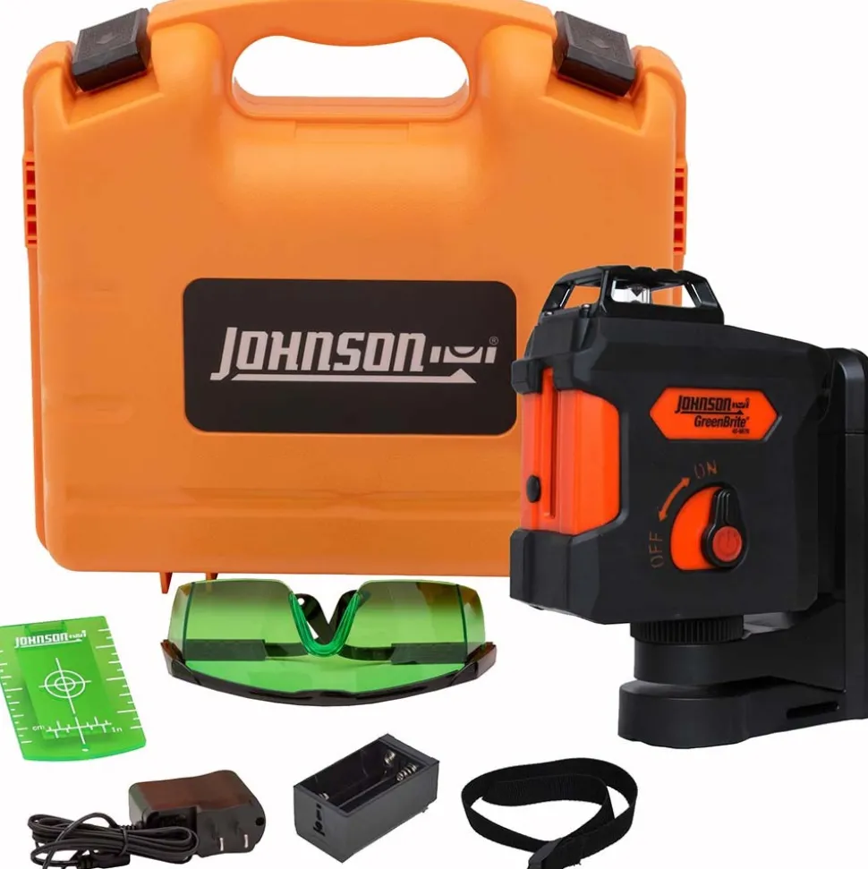Self Leveling Line Laser Level: 1 Beam, Green Beam