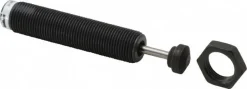 Self-Compensating Shock Absorber: 2.15 lb, 19.1 mm Stroke, 117.5 mm OAL, 4.8 mm Rod, 16.8 mm OD, 3/4-16