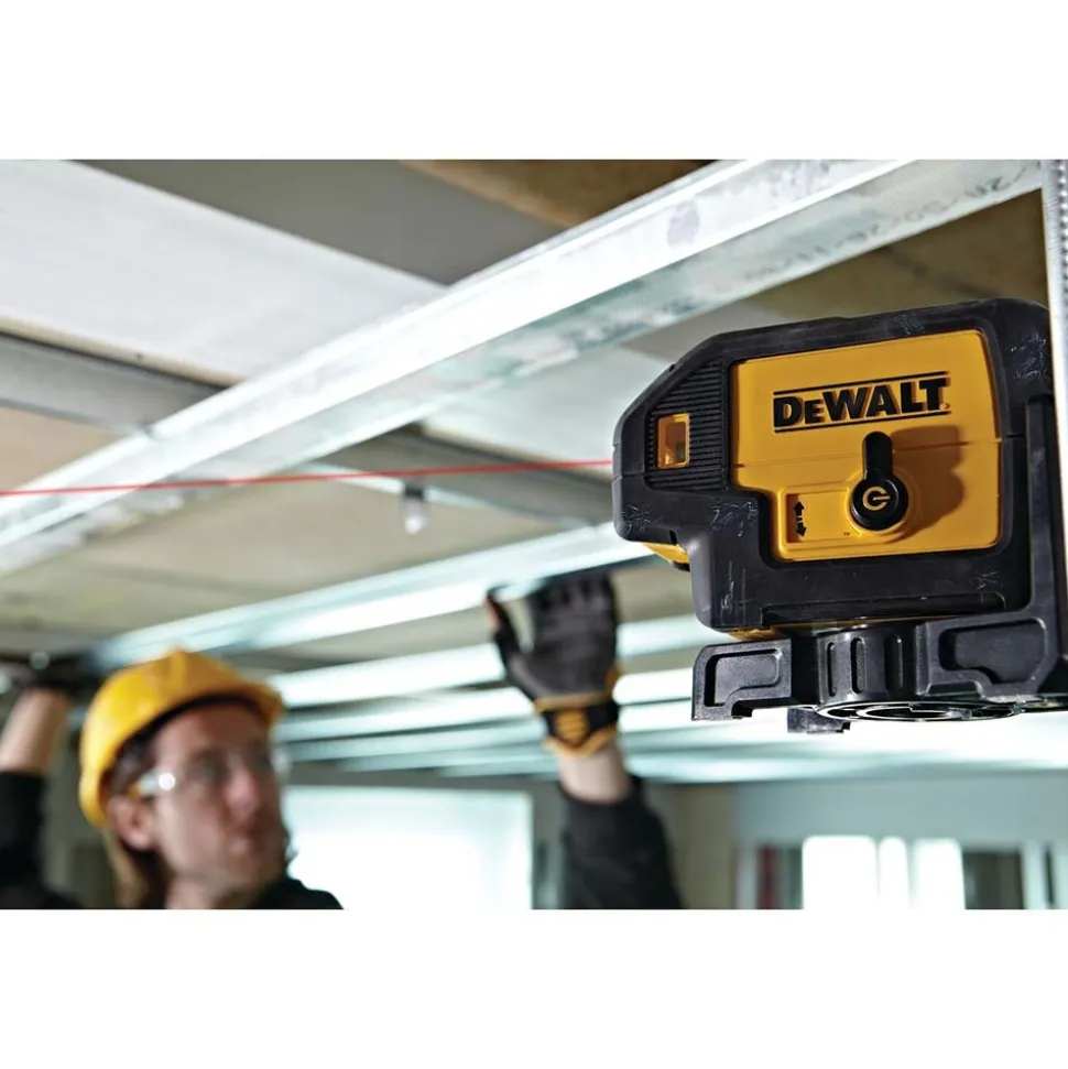 Self Leveling Laser Level: 5 Beams, Red Beam