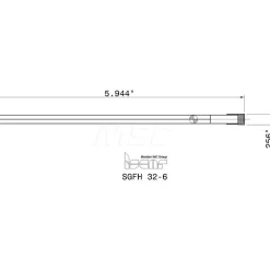 SGFH Double End Right Hand Indexable Cutoff Blade