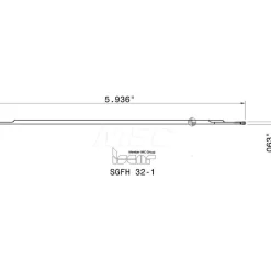 SGFH Double End Right Hand Indexable Cutoff Blade