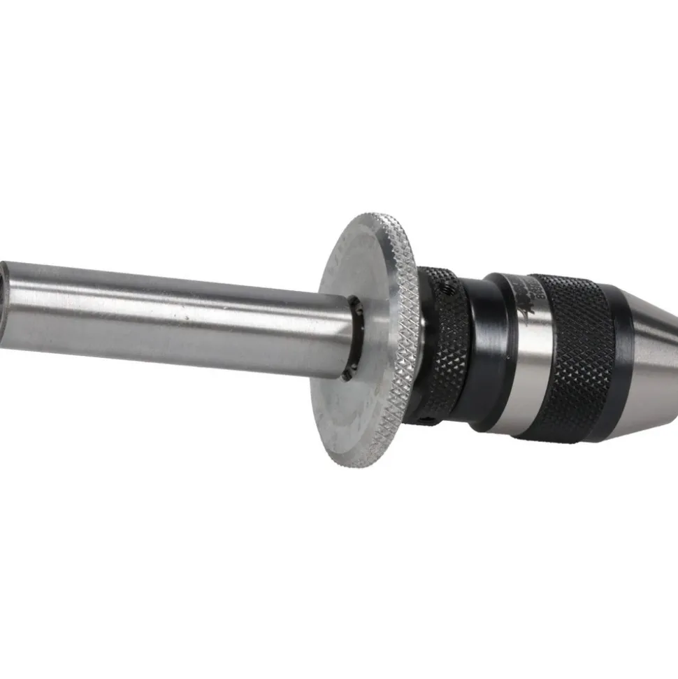 1/2" Shank Dia Straight Shank Micro Drill Chuck Adapter & Chuck