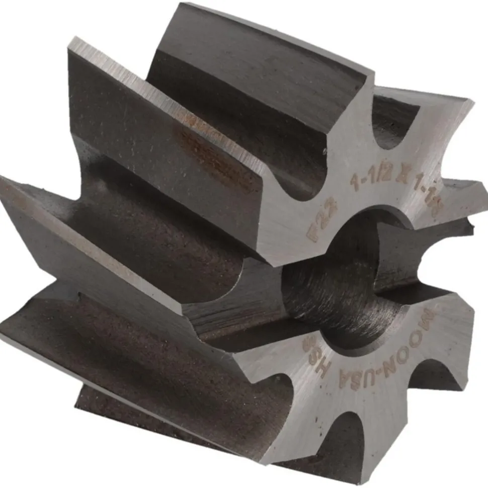 Shell End Mill: 1-1/2" Dia, 1/2" Arbor Hole, 8 Flute, High Speed Steel