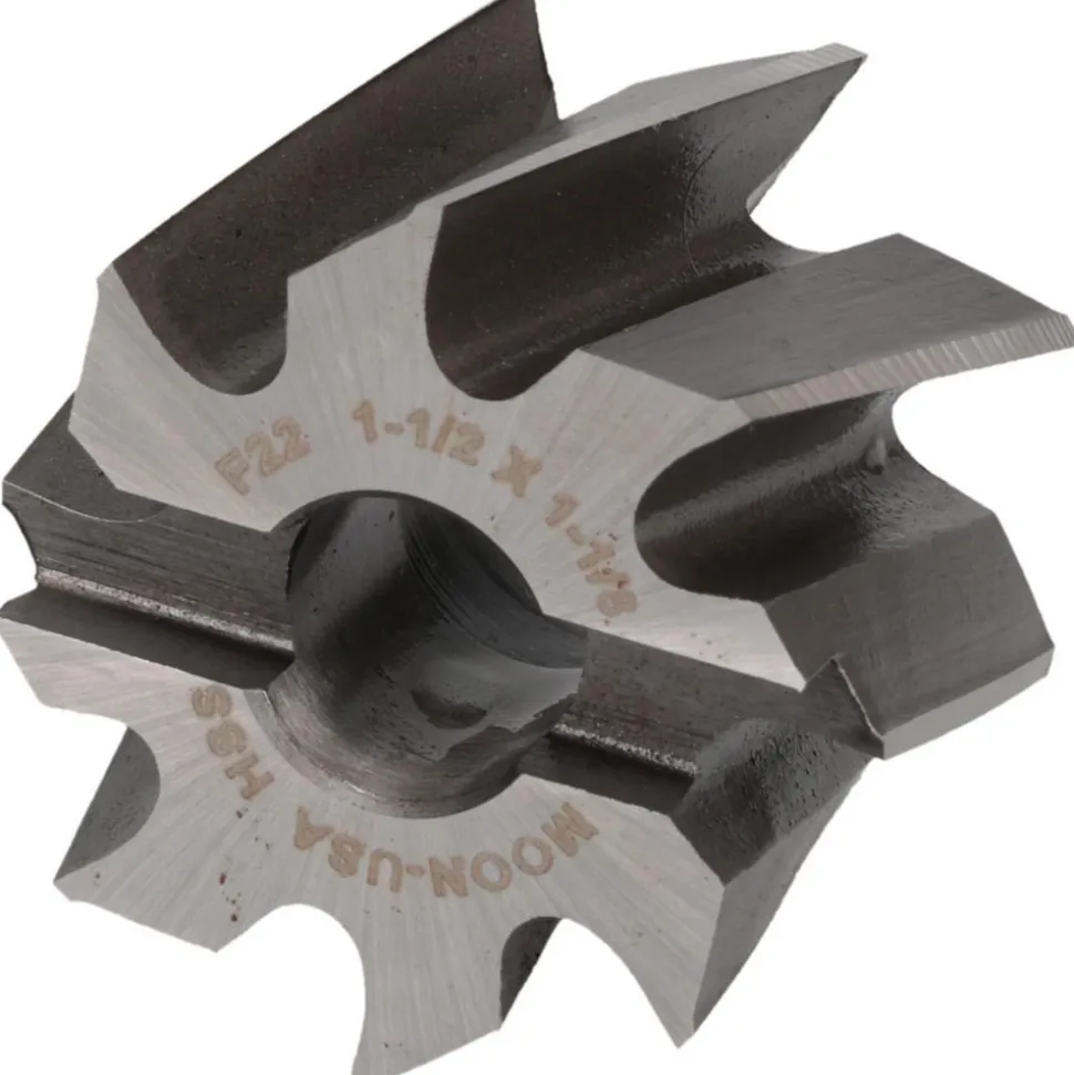 Shell End Mill: 1-1/2" Dia, 1/2" Arbor Hole, 8 Flute, High Speed Steel
