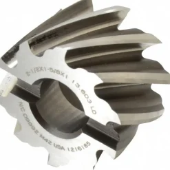 Shell End Mill: 2-1/2" Dia, 1" Arbor Hole, 10 Flute, Cobalt
