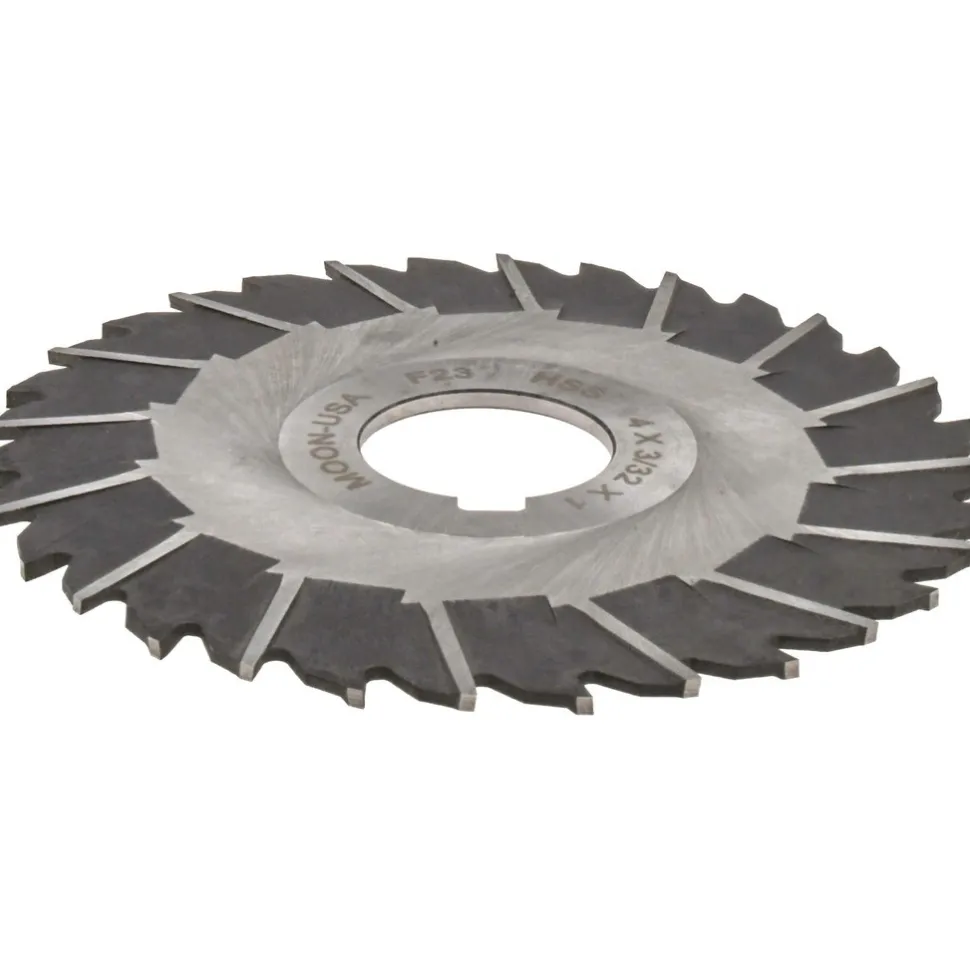 Side Chip Saw: 4" Blade Dia, 3/32" Blade Thickness, 1" Arbor Hole Dia, 32 Teeth, High Speed Steel