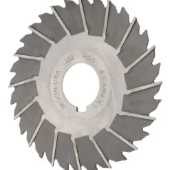Side Chip Saw: 4" Blade Dia, 5/64" Blade Thickness, 1" Arbor Hole Dia, 32 Teeth, High Speed Steel
