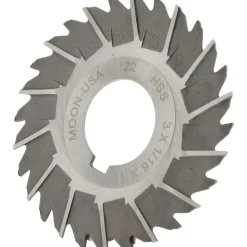 Side Chip Saw: 3" Blade Dia, 1/16" Blade Thickness, 1" Arbor Hole Dia, 28 Teeth, High Speed Steel