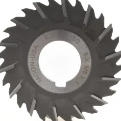 Side Chip Saw: 3" Blade Dia, 1/8" Blade Thickness, 1" Arbor Hole Dia, 28 Teeth, High Speed Steel