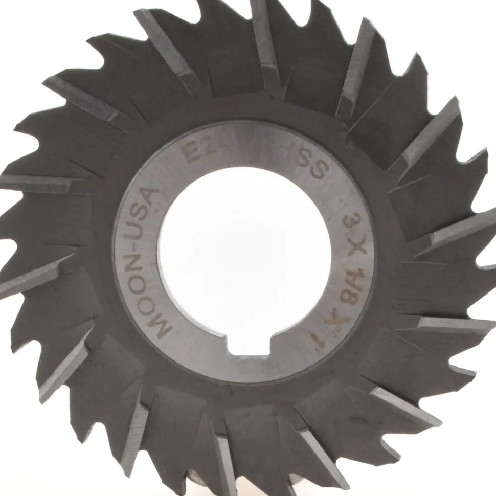 Side Chip Saw: 3" Blade Dia, 1/8" Blade Thickness, 1" Arbor Hole Dia, 28 Teeth, High Speed Steel
