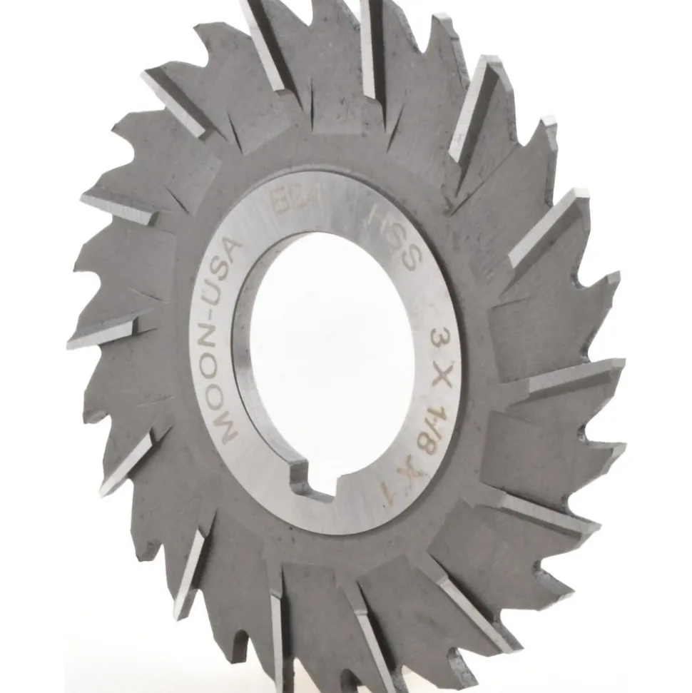 Side Chip Saw: 3" Blade Dia, 1/8" Blade Thickness, 1" Arbor Hole Dia, 28 Teeth, High Speed Steel