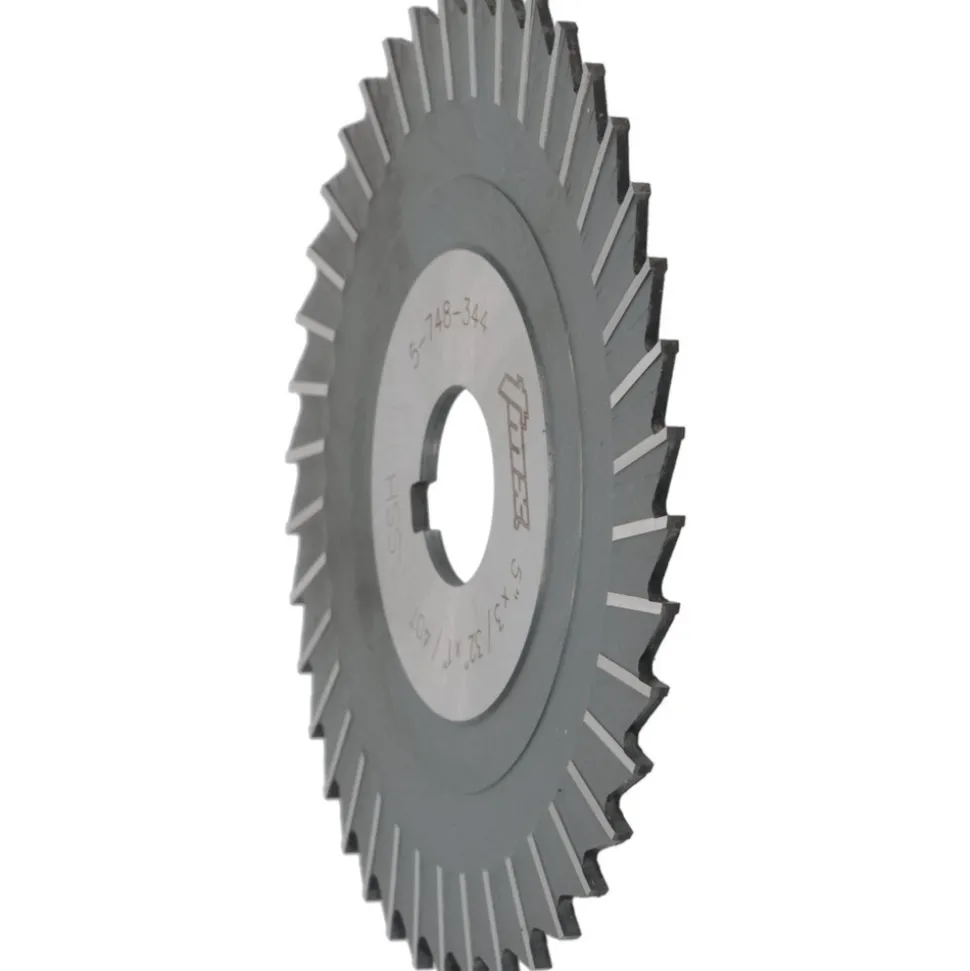 Side Chip Saw: 5" Blade Dia, 3/32" Blade Thickness, 1" Arbor Hole Dia, 40 Teeth, High Speed Steel