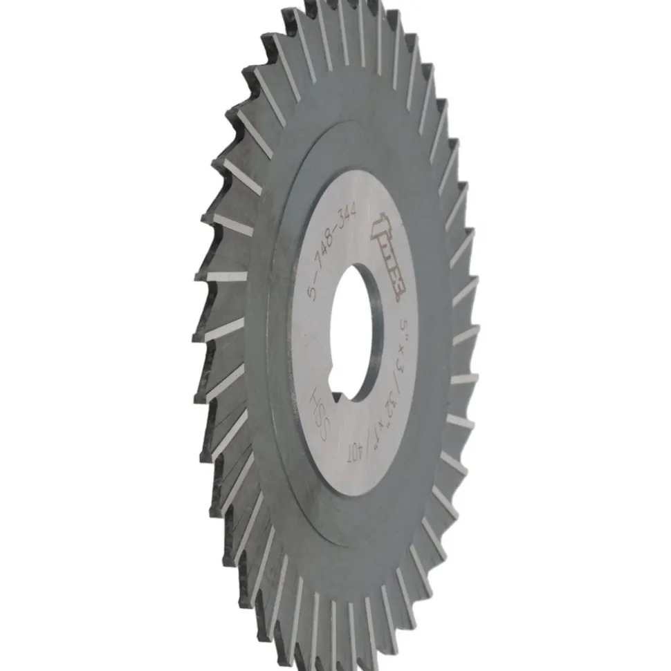 Side Chip Saw: 5" Blade Dia, 3/32" Blade Thickness, 1" Arbor Hole Dia, 40 Teeth, High Speed Steel