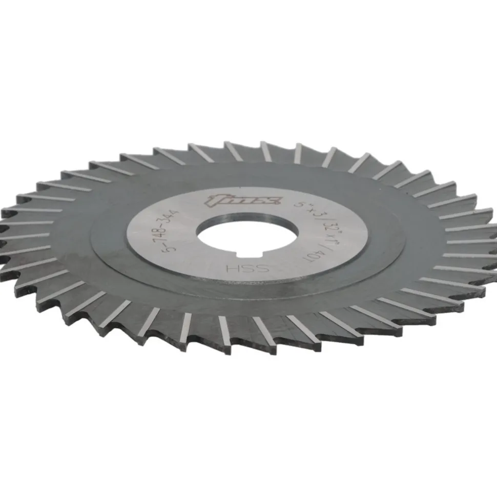 Side Chip Saw: 5" Blade Dia, 3/32" Blade Thickness, 1" Arbor Hole Dia, 40 Teeth, High Speed Steel