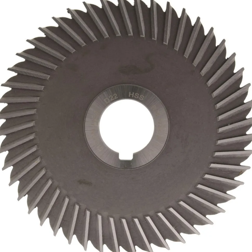 Side Chip Saw: 6" Blade Dia, 7/32" Blade Thickness, 1-1/4" Arbor Hole Dia, 48 Teeth, High Speed Steel