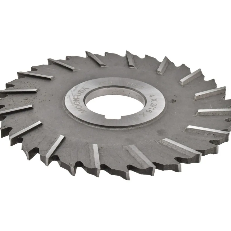 Side Chip Saw: 4" Blade Dia, 3/16" Blade Thickness, 1" Arbor Hole Dia, 32 Teeth, High Speed Steel