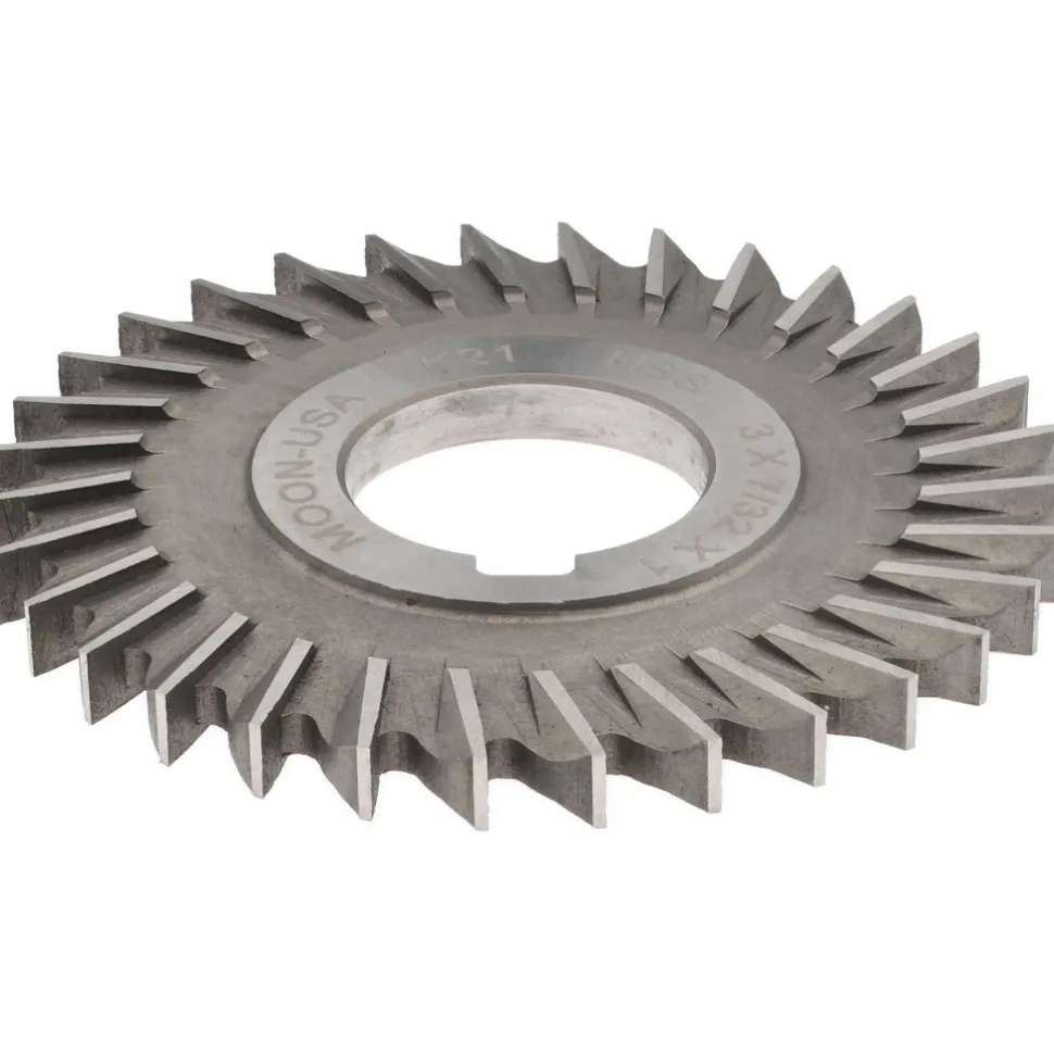 Side Chip Saw: 3" Blade Dia, 7/32" Blade Thickness, 1" Arbor Hole Dia, 32 Teeth, High Speed Steel