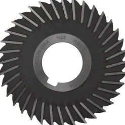 Side Chip Saw: 4" Blade Dia, 7/64" Blade Thickness, 1-1/4" Arbor Hole Dia, 36 Teeth, High Speed Steel