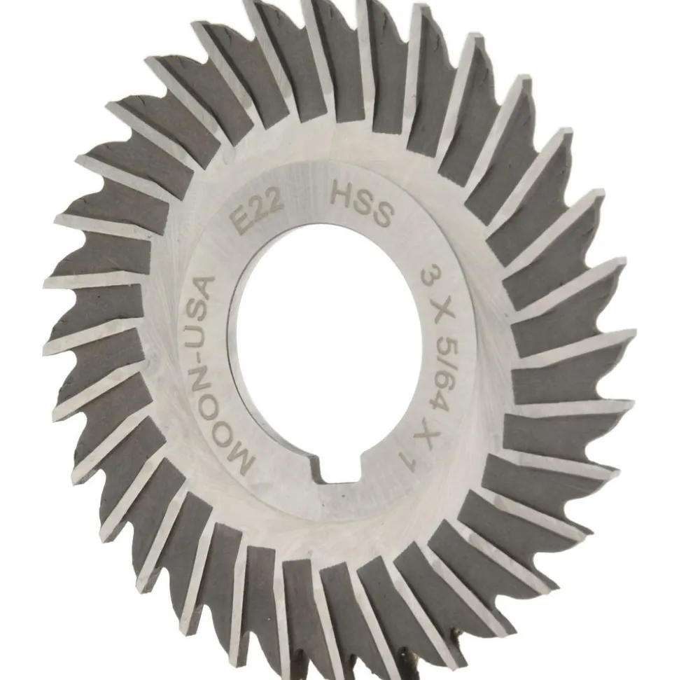 Side Chip Saw: 3" Blade Dia, 5/64" Blade Thickness, 1" Arbor Hole Dia, 32 Teeth, High Speed Steel