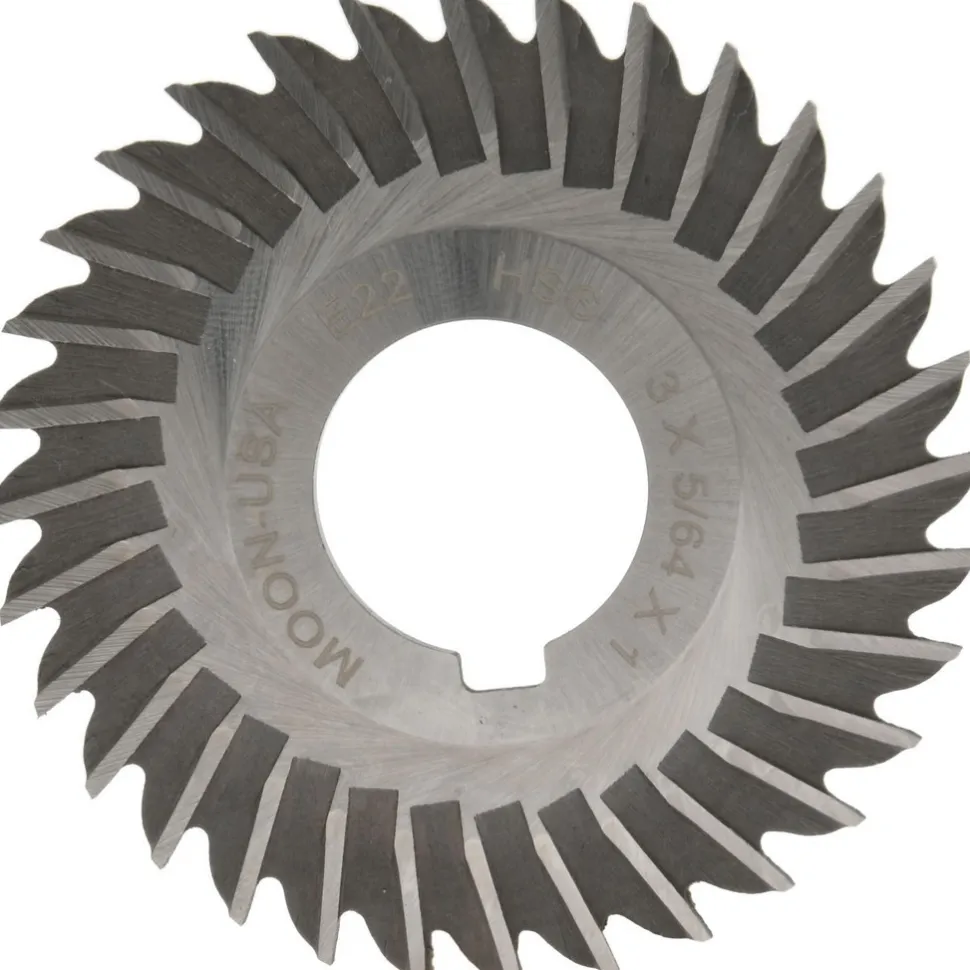 Side Chip Saw: 3" Blade Dia, 5/64" Blade Thickness, 1" Arbor Hole Dia, 32 Teeth, High Speed Steel