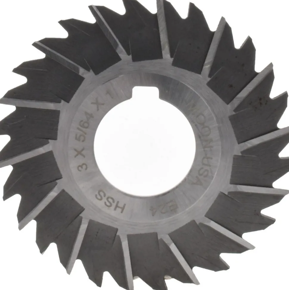 Side Chip Saw: 3" Blade Dia, 5/64" Blade Thickness, 1" Arbor Hole Dia, 28 Teeth, High Speed Steel