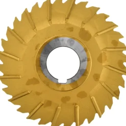 Side Chip Saw: 4" Blade Dia, 1/8" Blade Thickness, 1" Arbor Hole Dia, 32 Teeth, Cobalt
