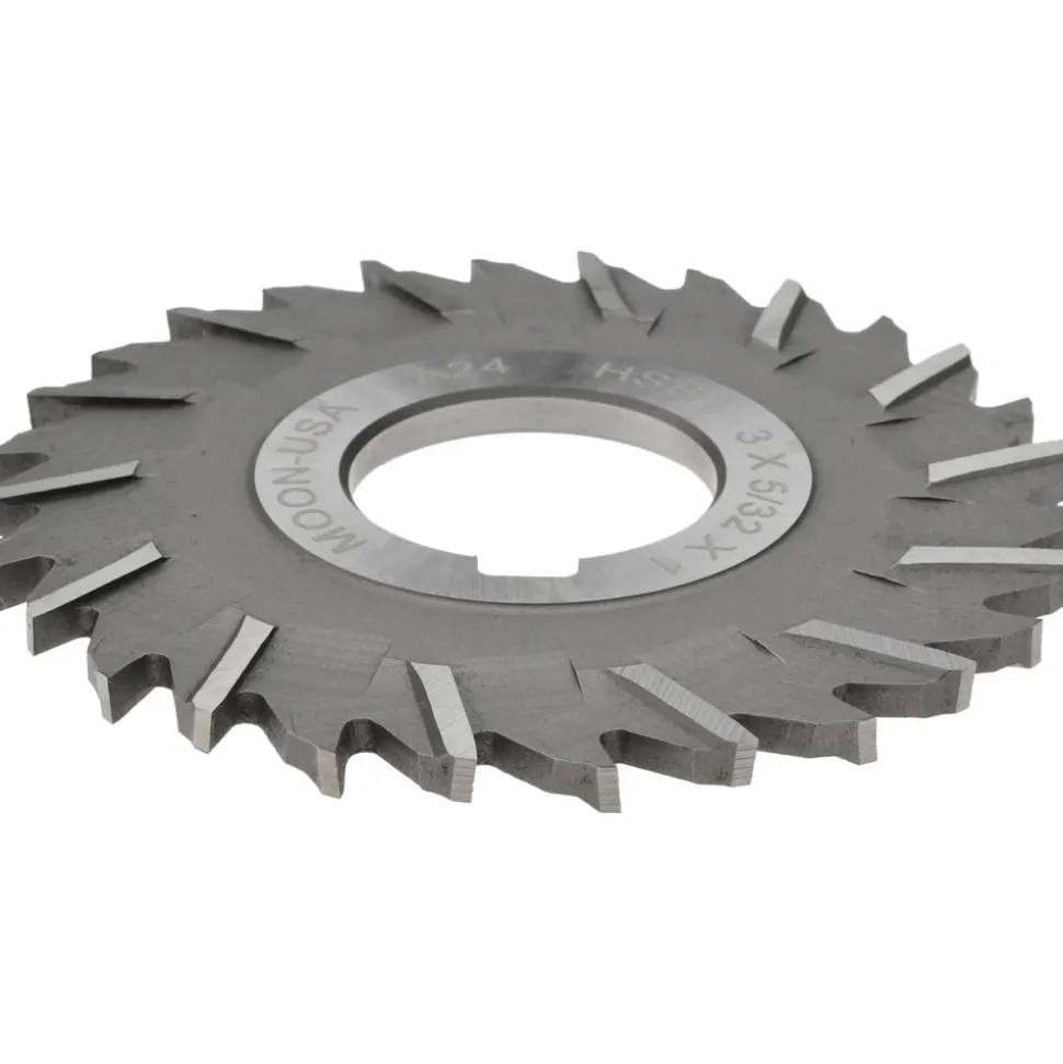 Side Chip Saw: 3" Blade Dia, 5/32" Blade Thickness, 1" Arbor Hole Dia, 28 Teeth, High Speed Steel