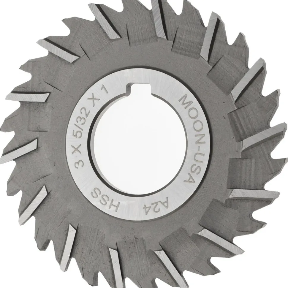 Side Chip Saw: 3" Blade Dia, 5/32" Blade Thickness, 1" Arbor Hole Dia, 28 Teeth, High Speed Steel