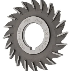 Side Milling Cutter: 3" Cutter Dia, 3/16" Cutting Width, 1" Arbor Hole, 20 Teeth