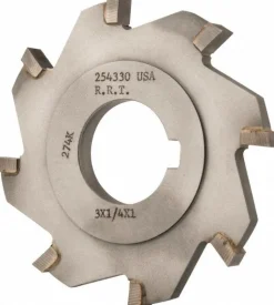 Side Milling Cutter: 3" Cutter Dia, 1/4" Cutting Width, 1" Arbor Hole, 8 Teeth, High Temperature Alloy