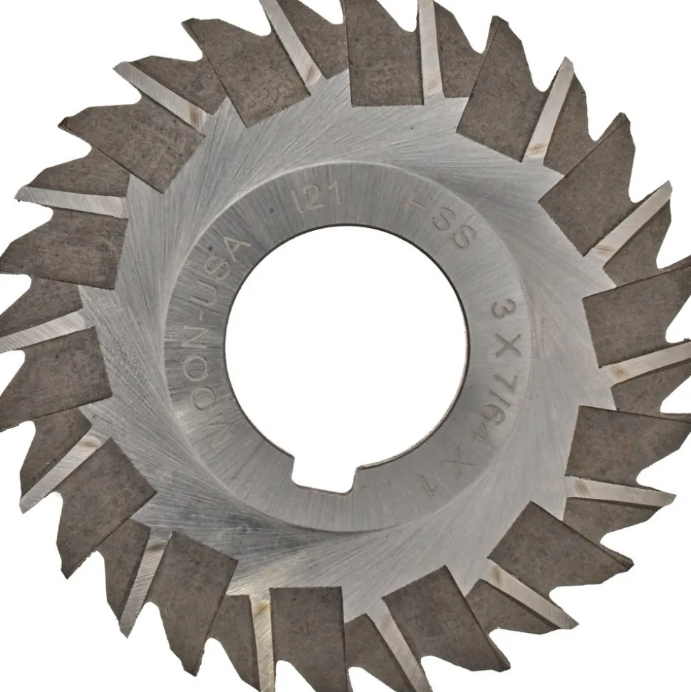 Side Chip Saw: 3" Blade Dia, 7/64" Blade Thickness, 1" Arbor Hole Dia, 28 Teeth, High Speed Steel