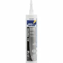 Silicone Rubber All Purpose Sealant, Clear, 10 fl. oz.