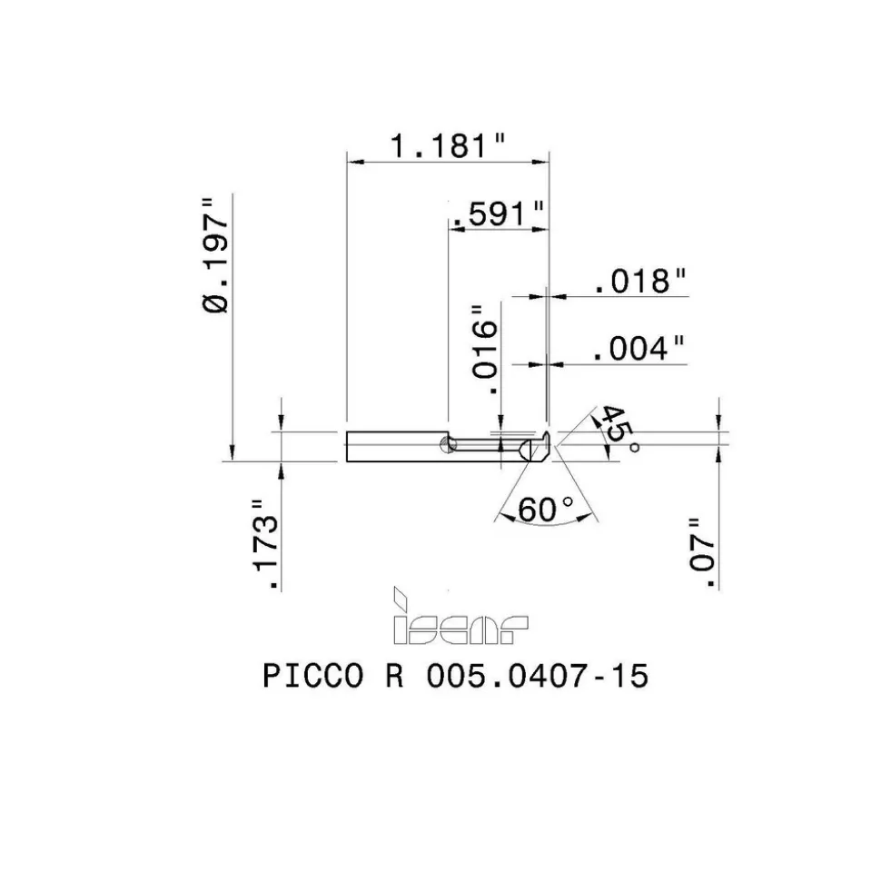 Single Point Threading Tool: 0.1969" Min Thread Dia, 24 to 36 TPI, 0.5512" Cut Depth, Internal, Solid Carbide